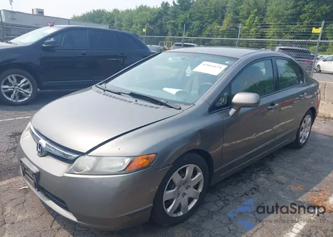 2007 Honda Civic Lx из США, поврежденный, VIN 2HGFA16587H502956